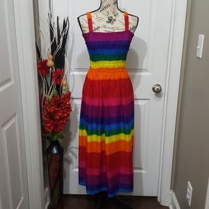 Beautiful Colorful Vacation Travel Dress One Size Fits All:XS,S,M